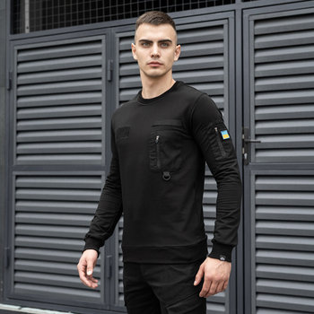 Світшот Pobedov Tactical Чорний 2XL BLss1 287