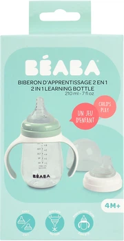 Поильник учебный Beaba 2 в 1 210 мл зеленый (913531)