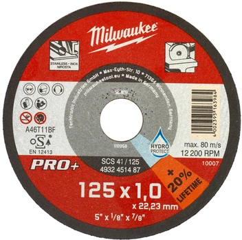Отрезной диск Milwaukee SCS 41/125х1 PRO+ (1 шт) (4932451487)