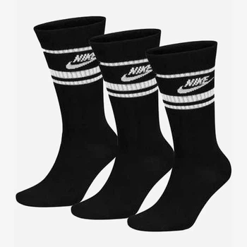 Набор мужских носков высоких Nike U Nk Nsw Everyday Essential Cr DX5089-010 46-50 3 пары Черный (196148786156)