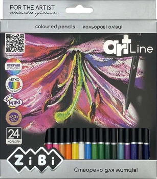 Олівці кольорові ZiBi Art Line круглі 24 кольори (ZB.2434)