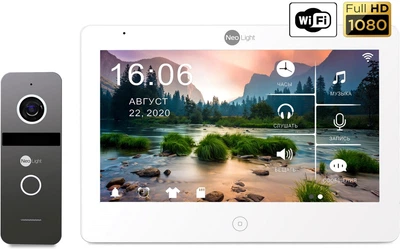 Комплект видеодомофона NeoLight Mezzo HD WF и Solo FHD Graphite
