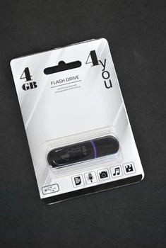 Флеш-накопичувач Usb 4Gb 4you 012 Jet series Black