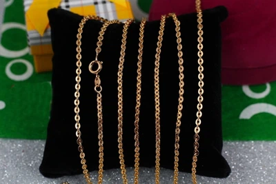 Цепь Xuping Jewelry плотная якорная 50 см 2.5 мм золотистая