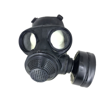 Тактический защитный противогаз-маска с фильтром для воздуха Черный