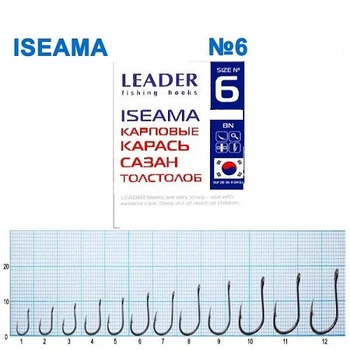 Крючок карповый Leader Iseama BN № 6