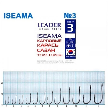 Крючок карповый Leader Iseama BN № 3