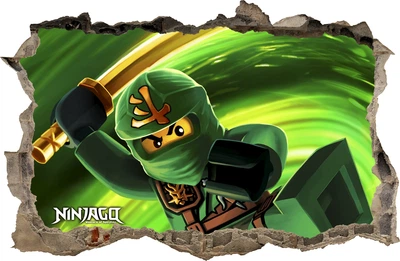 Наклейка на стену детская Oracal Lego Ninjago Лего 115 х 75 см (LG91)