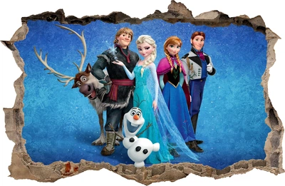 Наклейка на стену детская Oracal Frozen Холодное сердце 115 х 75 см (FR17)