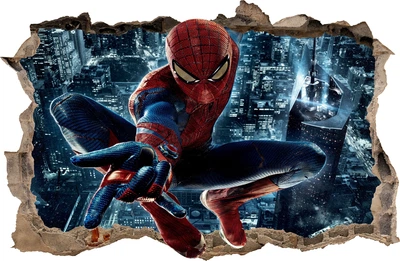 Наклейка на стену детская Oracal Spiderman Спайдермен 115 х 75 см (SM41)