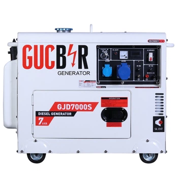Дизельний генератор 1 фазний Gucbir GJD7000S Електрозапуск / 7 kWa