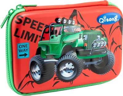 Пенал с тиснением Cool For School 1 отделение Красный (QT-5704-Red)