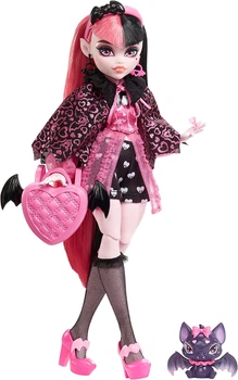 Лялька Монстер Хай Дракулаура з вихованцем Monster High School is Back Draculaura Doll With Pet ​2022 Mattel (HHK51)