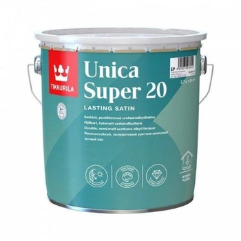 Лак уретано-алкидный Tikkurila Unica Super полуматовый для древесины