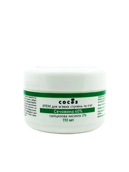Натуральний крем для ніг Cocos ламелярний із сечовиною 40%
