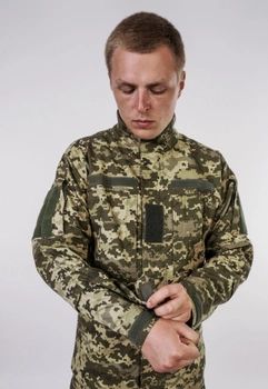 Пиксельная Военная Форма ВСУ Козак (ММ-14) 52 размер рип-стоп саржа хлопок штаны + куртка