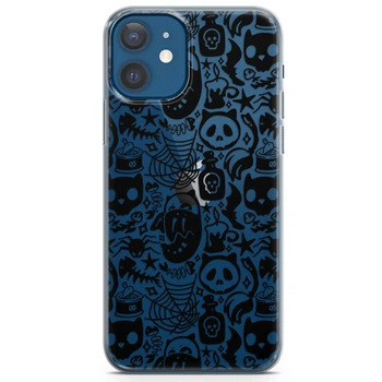 Чохол силіконовий для Apple IPhone 13 від Lex Altern (Хеллоуїн, привид, свічка, павук, скелет)
