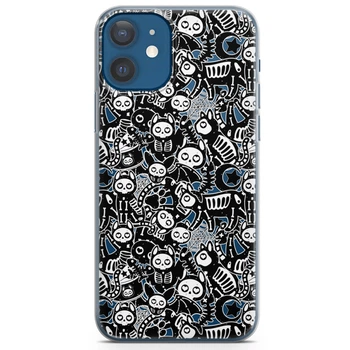 Чохол силіконовий для Apple IPhone 13 mini від Lex Altern (CAT X -ray, Skeleton Cat, Web, Halloween)