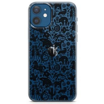 Чехол силиконовый для Apple IPhone 13 mini от Lex Altern (Ацтеки, племенные рисунки, наскальная графика, волк, лошадь, тотем)