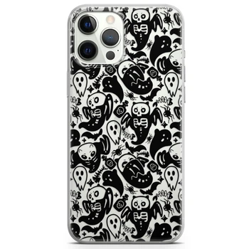 Чохол силіконовий для Apple IPhone 13 Pro Max від Lex Altern (Привид, геловін, скелет, кажани)