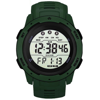Мужские водостойкие спортивные тактические часы Sykone Saturn Green