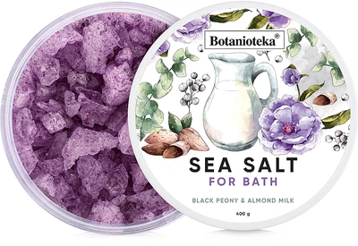 Соль морская для ванн "Пион и миндальное молочко" - Botanioteka Peony & Almond Milk Bath Salt 400g (851613-52151)