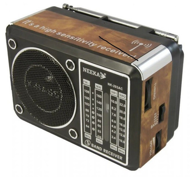 Радиоприёмник NEEKA NK 202 AC FM/TV/MW/SW1-2 Карманный всеволновой с аккумулятором