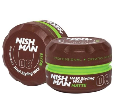 Воск Nishman Hair Styling Wax 08 Matte для укладки волос 150 мл (8681665066079/8682035088165)