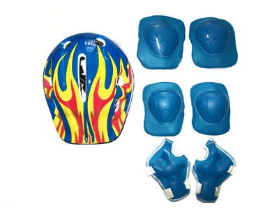Комплект шлем и защита Sports Helmet размер S-M Cиний (CL1743/CL1746)&nbsp;