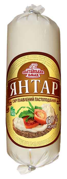 Сир плавлений пастоподібний Янтар 60% жиру 200 г Полтавський Смак