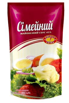 Майонезний соус 45% Сімейний 160 г Чугуїв-продукт