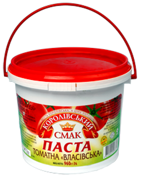Томатна паста Власівська 960 г Королівський смак