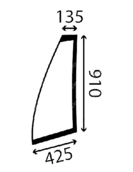 Скло лобове ліве ADA Glass JCB 426 (827/80322)