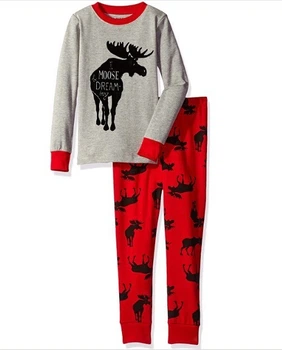 Піжама Hatley Moose on Red 10A червона 140см (PJCWIMO181)