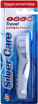 Дорожня щітка середньої жорсткості, розкладна - Silver Care Antibacterial Travel (1114733-96973)