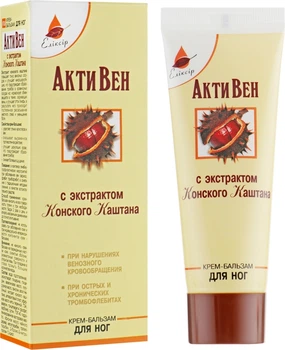 Крем-бальзам "Актівен" з екстрактом кінського каштану - Еліксир 75ml (420353-30439)