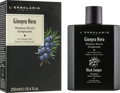 Шампунь-гель для душа "Черный Можжевельник" - L'Erbolario Black Juniper Perfumed Soap 250ml (349501-72894)