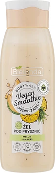 Освежающий гель для душа "Дыня + ананас" - Bielenda Vegan Smoothie Shower Gel 400g (1017904-65916)
