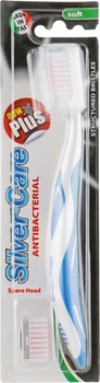 Зубна щітка Plus, м'яка, синя - Silver Care (440389-10063)