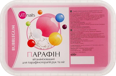 Парафін вітамінізований "Bubblegum" для рук та ніг - ViTinails 800g (1013093-51430)
