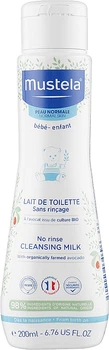 Молочко, що очищає для нормальної шкіри - Mustela No Rinse Cleansing Milk 200ml (831875-36786)
