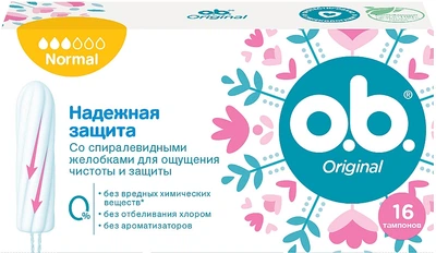 Тампоны Normal, 16 шт - o.b. 16шт (792165-25917)