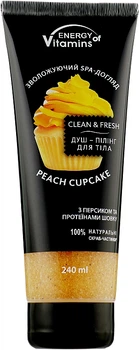 Душ-пилинг для тела витаминный коктейль с косточкой персика - Energy of vitamins 240ml (132263-77943)