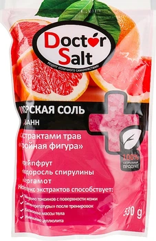 Морская соль для ванн с экстрактами трав "Стройная фигура" - Doctor Salt 530g (580745-52196)