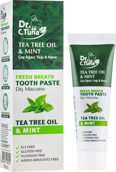 Зубная паста с маслом чайного дерева и мятой - Farmasi Dr.C.Tuna Tea Tree Oil and Mint Tooth Paste 112g (415553-54256)