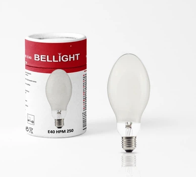 Газоразрядная ртутная лампа Bellight ДРЛ 250 Вт E40 230V, лампа для уличного, складского и промышленного освещения