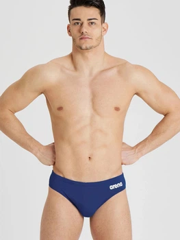 Плавки пляжні чоловічі Arena Men's Team Swim Briefs Solid 004773-750 S Сині (3468336639870)