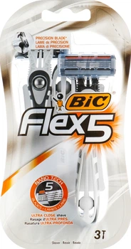 Мужской станок для бритья "Flex 5", 3 шт. - Bic 3шт (612821-19495)