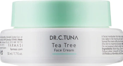 Крем для лица с маслом чайного дерева - Farmasi Dr. C. Tuna Tea Tree Face Cream 50ml (1047304-33844)
