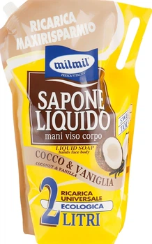 Мило рідке для обличчя, рук та тіла "Кокос та ваніль" - Mil Mil 2000ml (698717-27966)